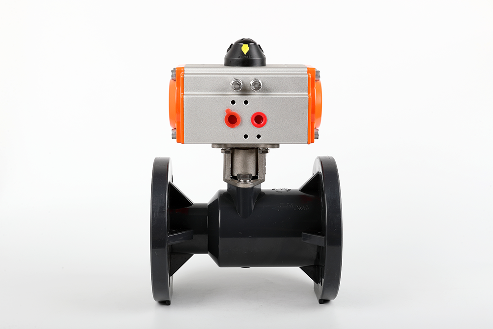 全州气动法兰一体球阀